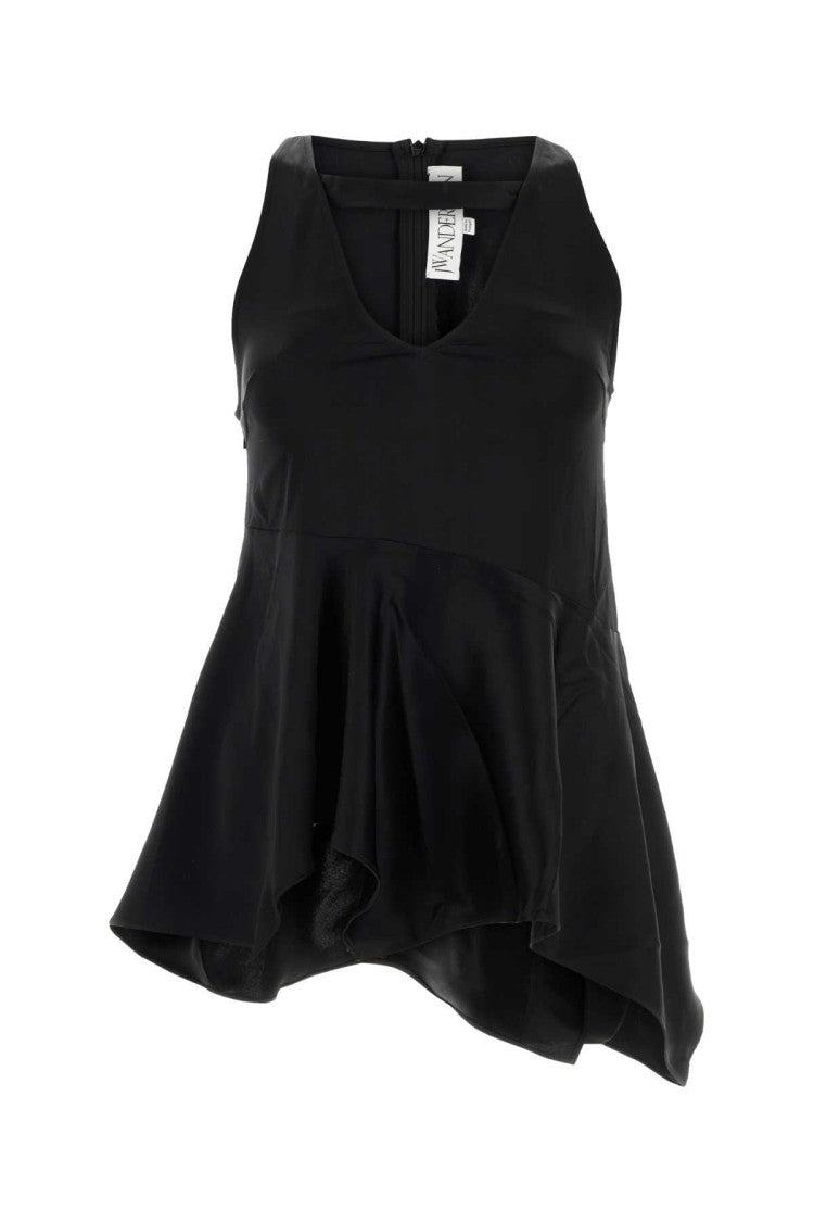 J. W. Anderson Black Satin Top