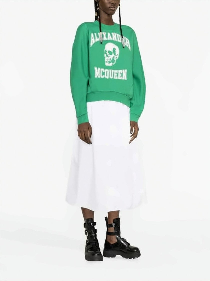Alexander Mcqueen Long-Sleeve Sweatshirt With Bold Skull Graphic