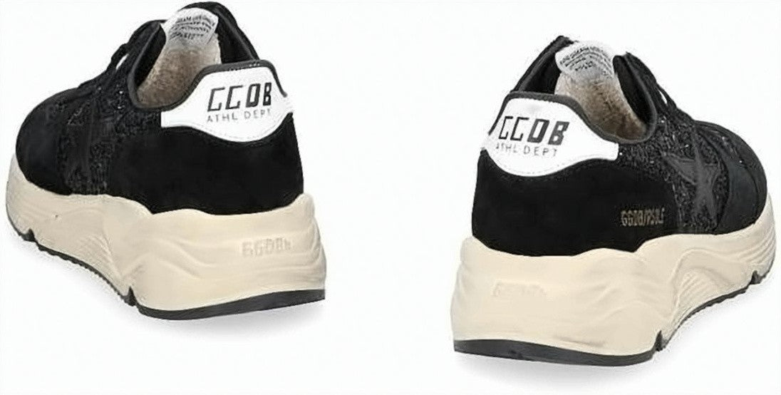 Golden Goose Chunky Glitter Sneakers With Star Emblem And Rubber Sole