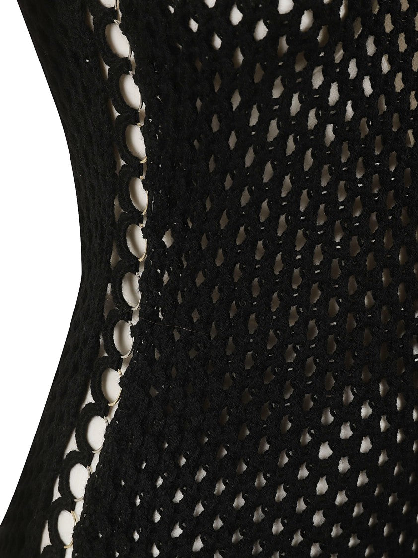 Chloé Maxi Dress With Open-Knit Design