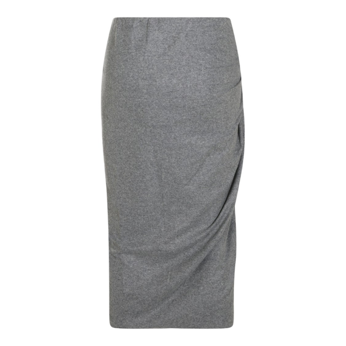 Isabel Marant Étoile Textured Pleated Smooth Draped Midi Skirt