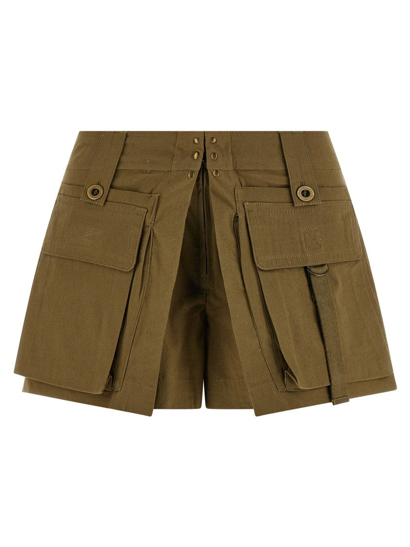 Isabel Marant 'Barta' Flared Cotton Canvas Skort