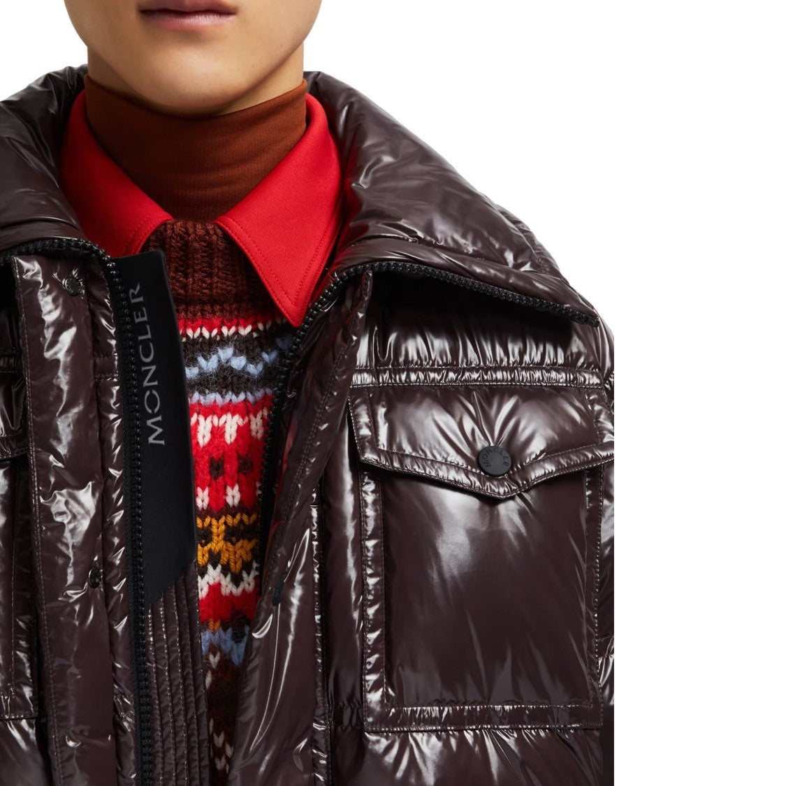 Moncler Grenoble Glossy Down Jacket