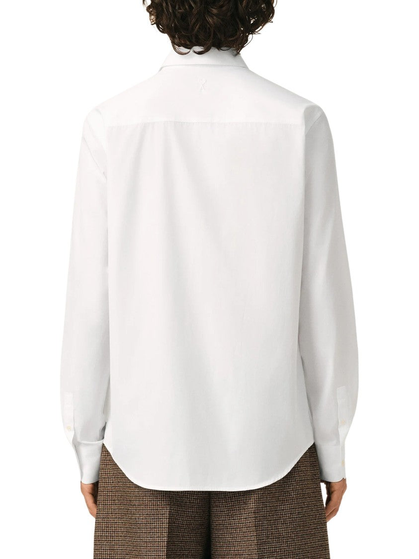 Ami Paris White Ami De Coeur Cotton Shirt