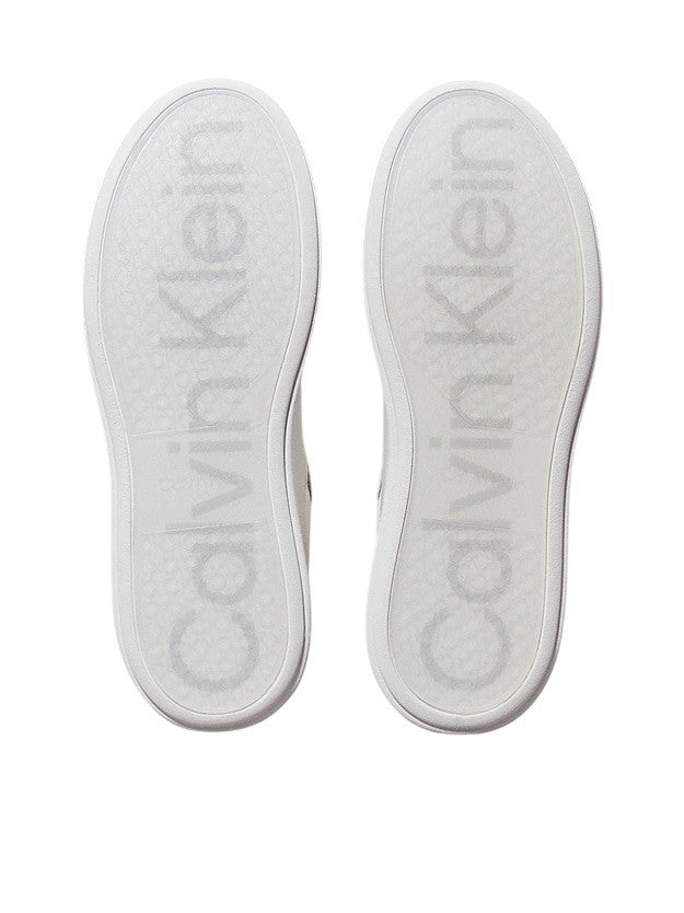 Calvin Klein Minimalistic White Sneakers With Transparent Outsole