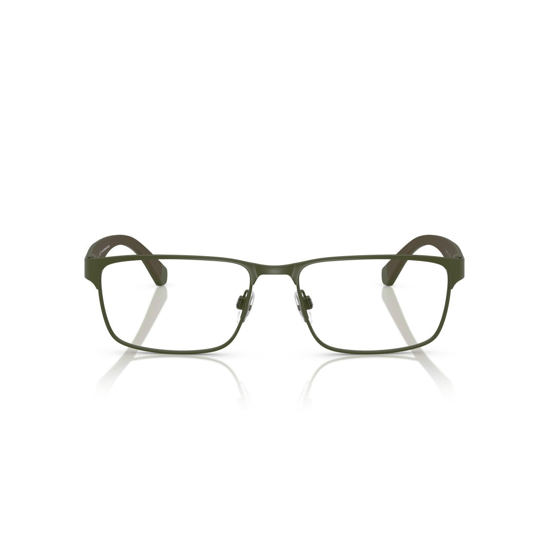 Emporio Armani 0Ea1105 Rectangular Matte Green Metal Eyeglasses