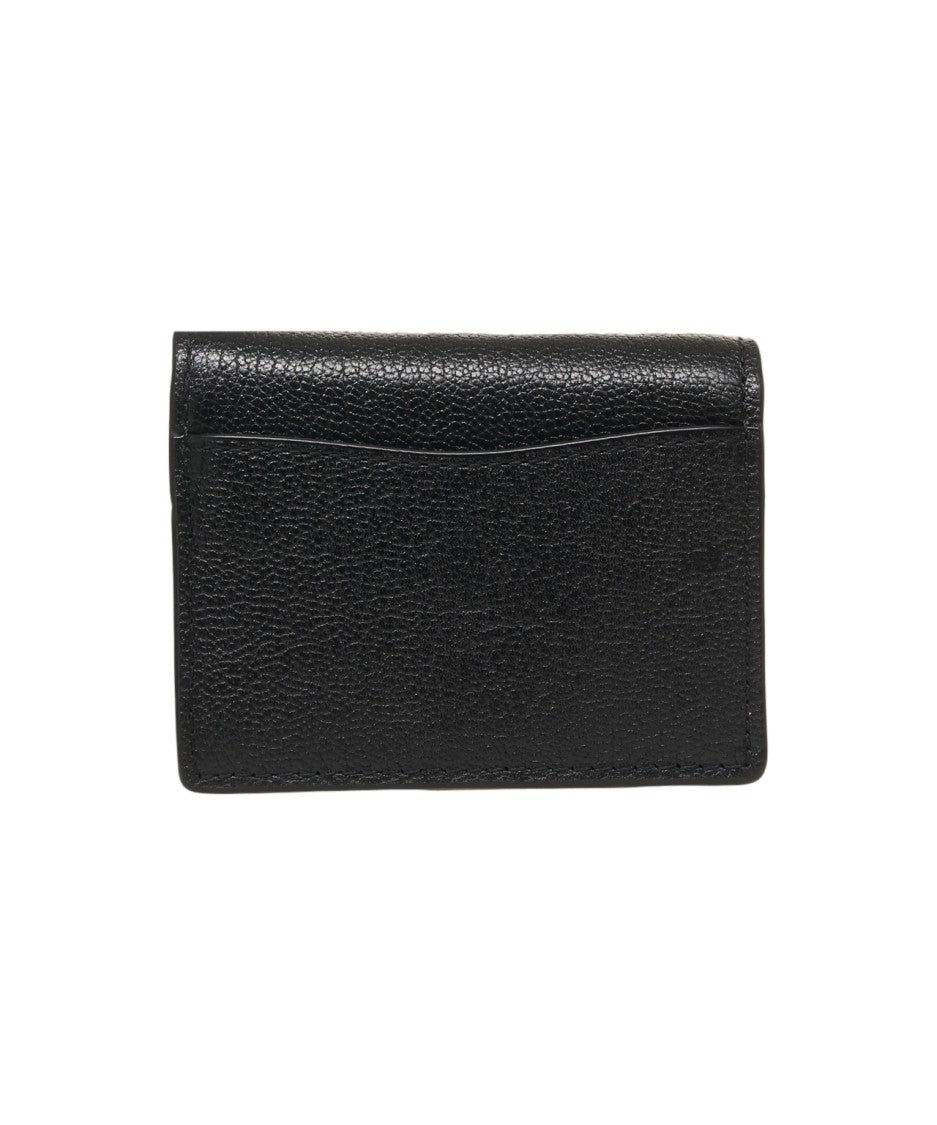 Michael Kors Pebbled Leather Wallet With Gold-Tone Lock