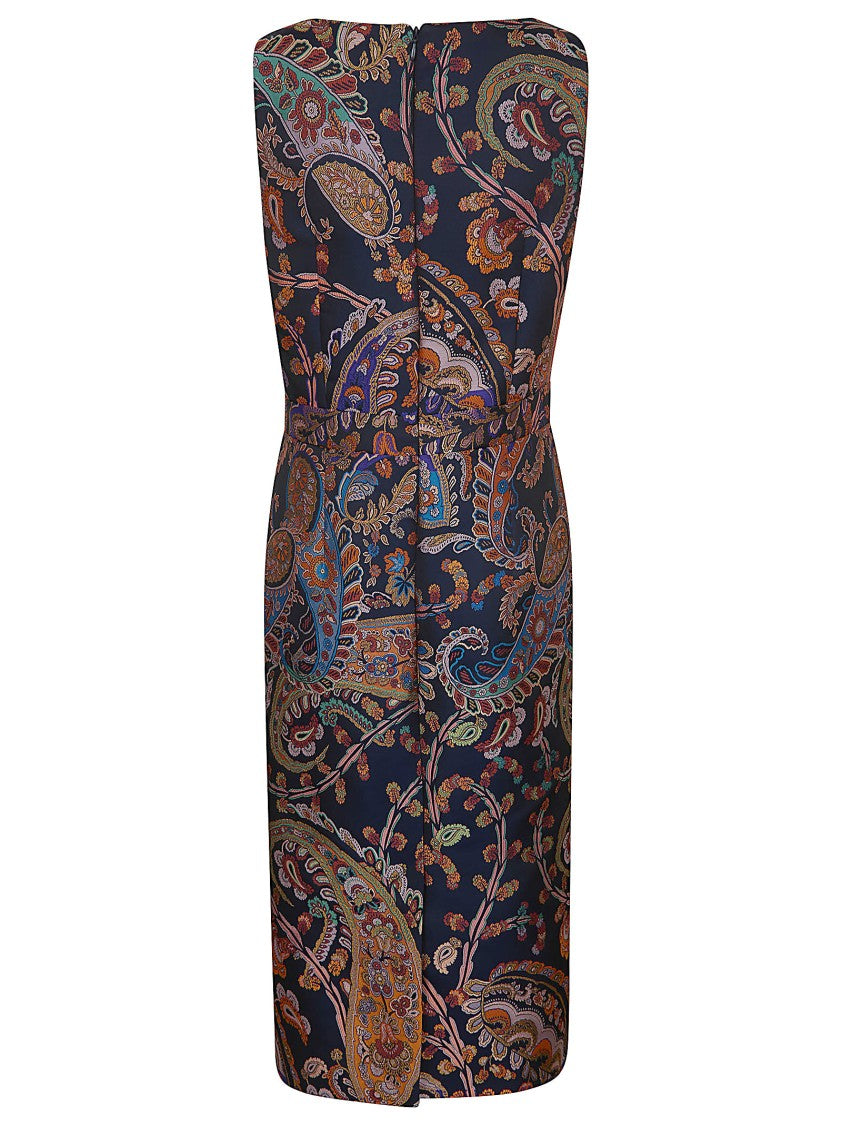 Etro Multicolour Polyester Flattering Fit Dress