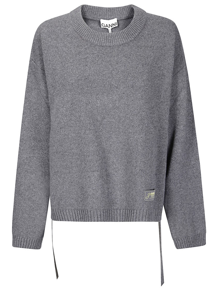 Ganni Future Wool Mix Oversized Sweater