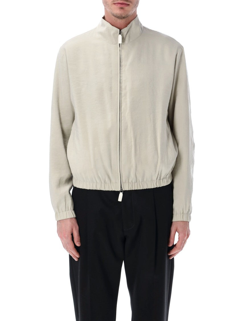 Emporio Armani Classic Blouson With High Collar