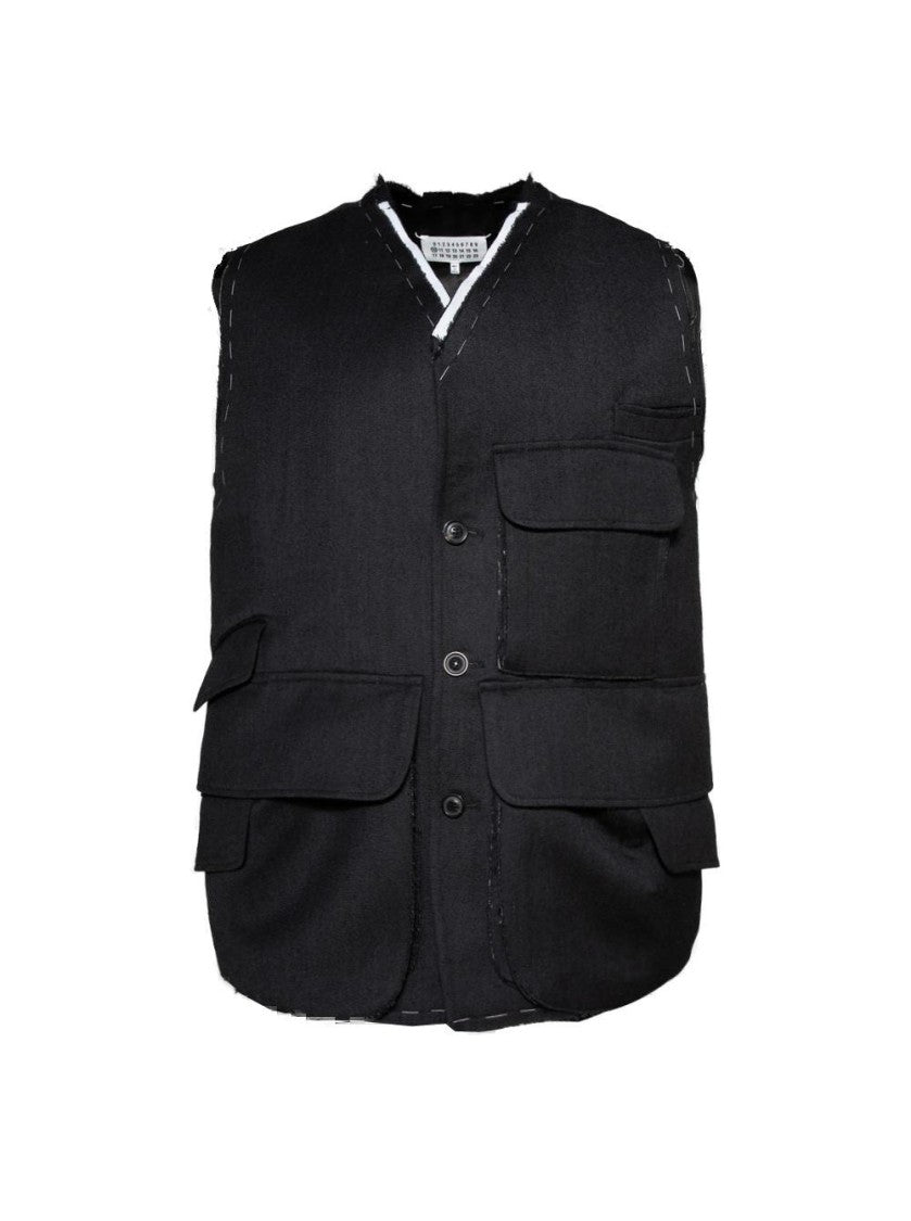 Maison Margiela Suiting Vest Grey Melange