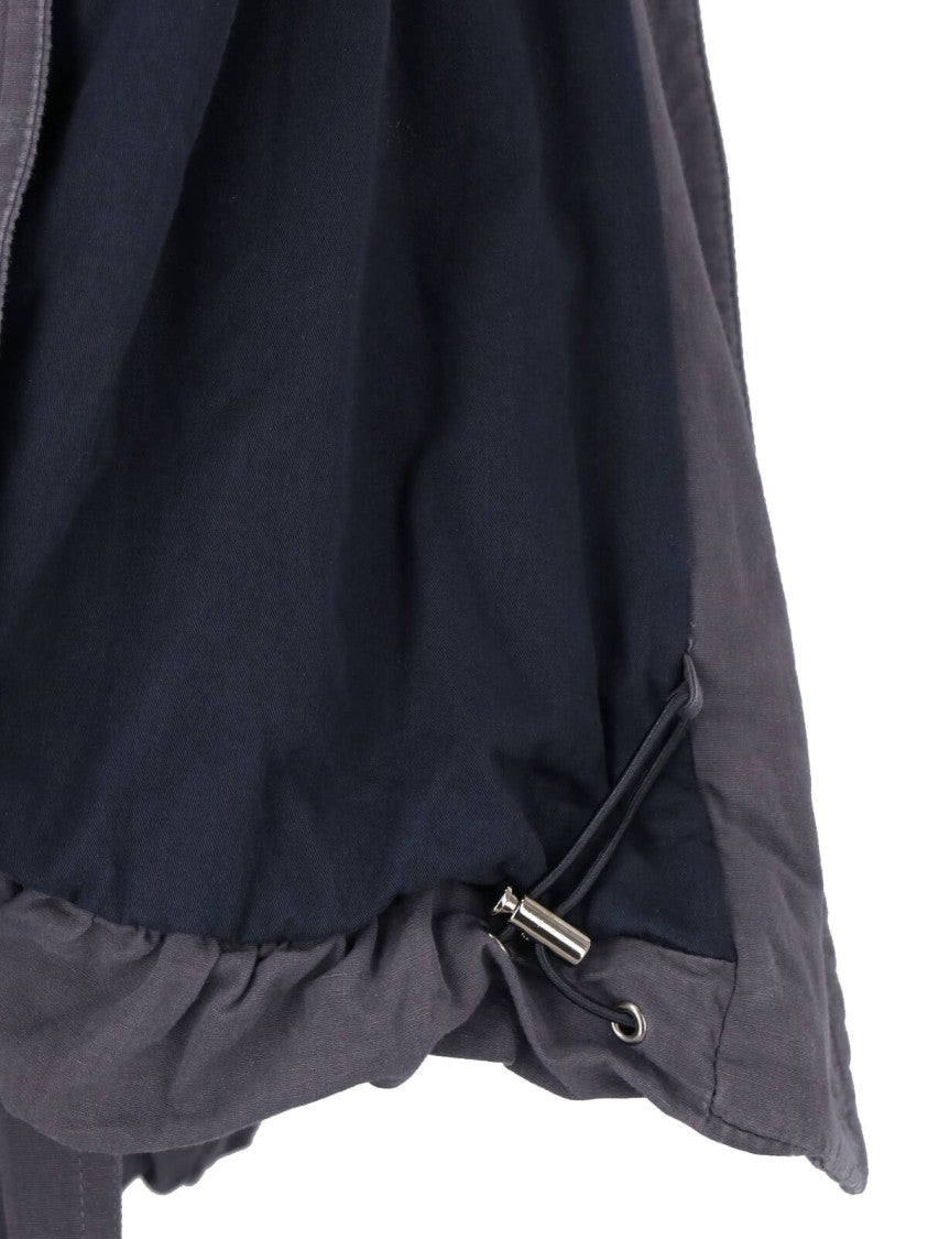 Isabel Marant Adjustable Waist Grey Cotton Blend Jacket With High Collar