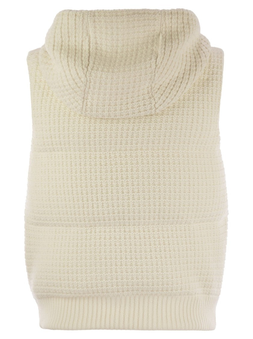 Fabiana Filippi Knitted Vest With Hood
