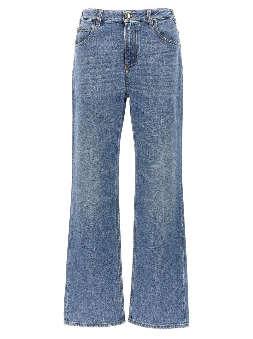 Chloé High-Waisted Denim Jeans With 5-Pocket Design