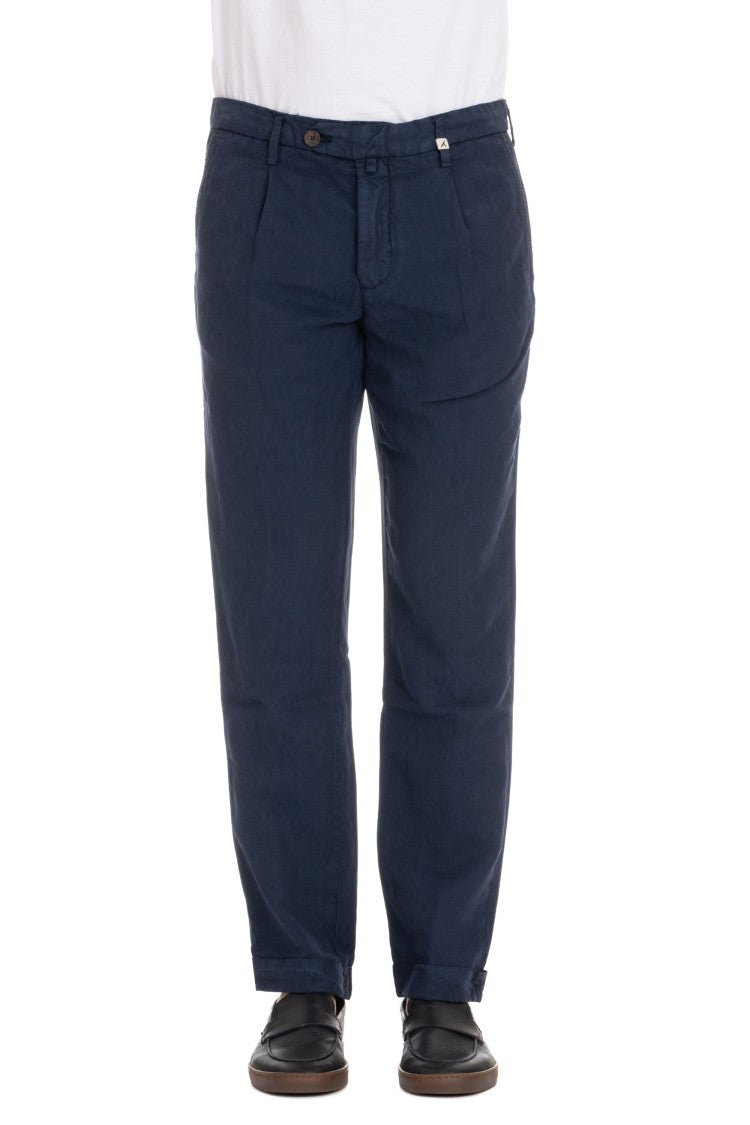 Myths Cotton-Linen Zeus Chino Trousers