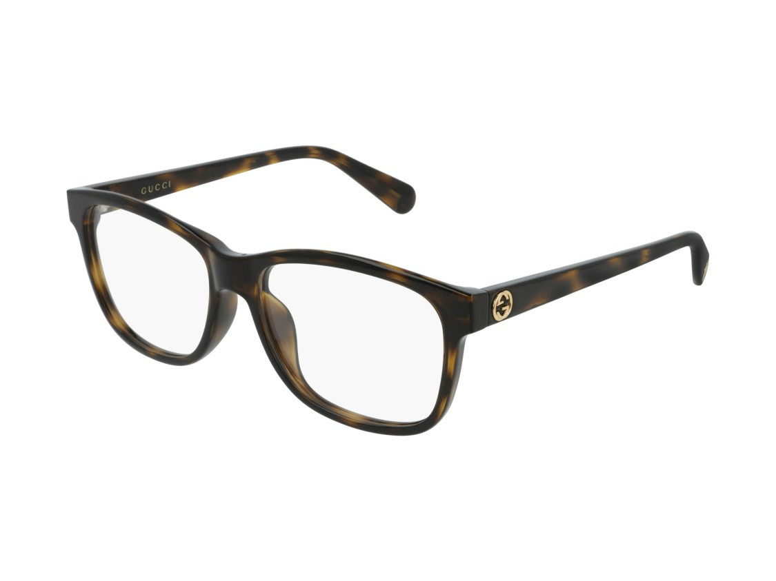 Gucci Gold Gg0374oa Tortoiseshell Square Eyeglasses