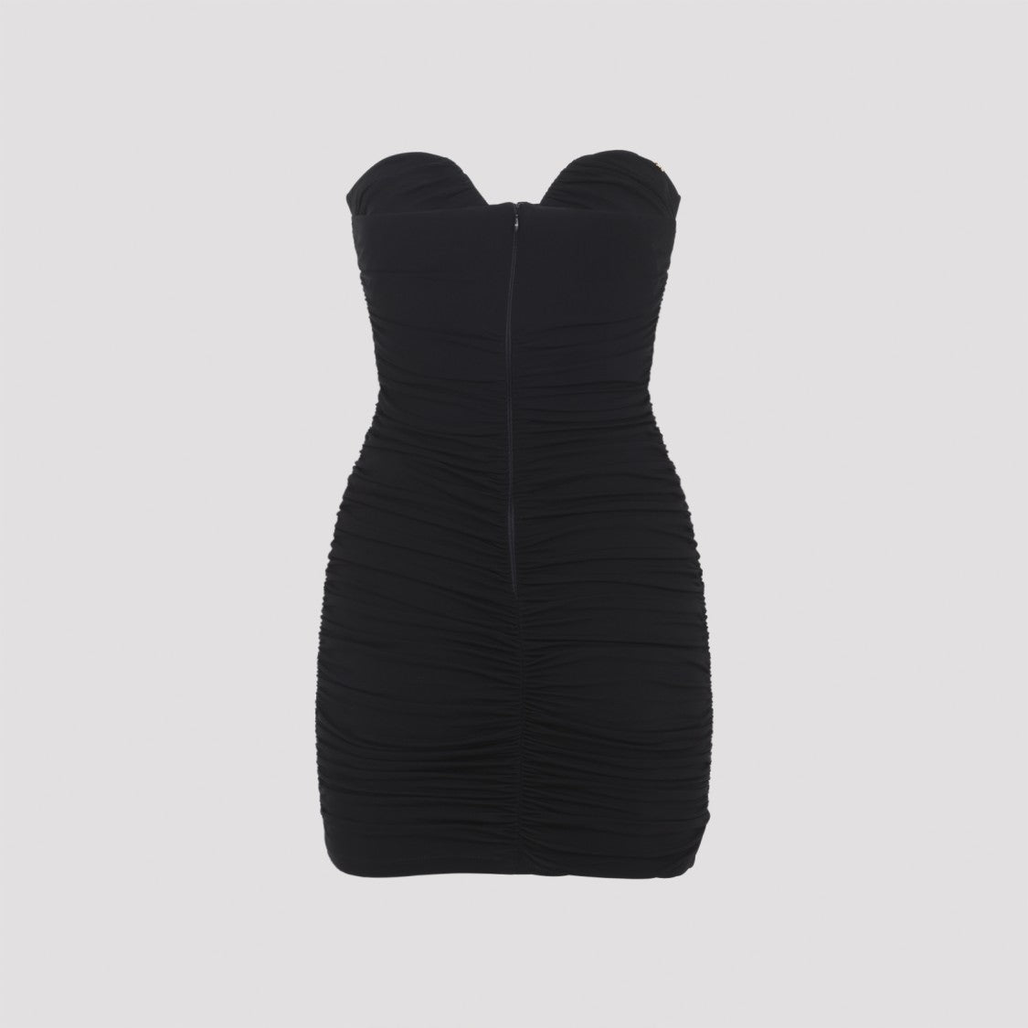 Elisabetta Franchi Black Draped Mini Dress