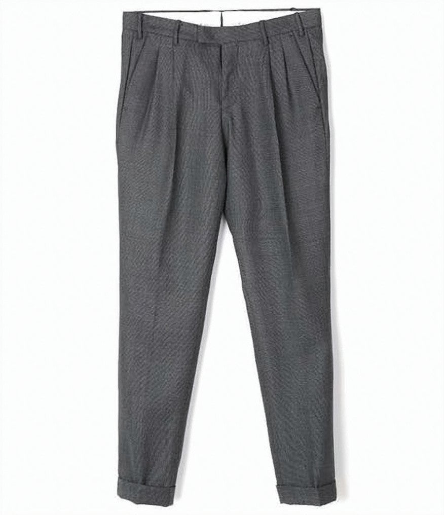 Pt Torino Tailored Fit Suit Pants With Subtle Textured Fabric
