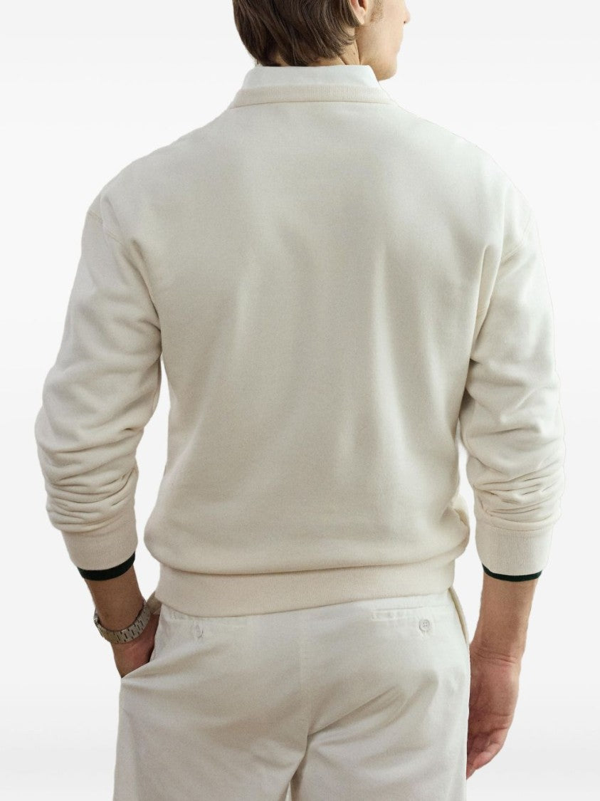 Polo Ralph Lauren Embroidered Crest Cotton-Cashmere Sweatshirt