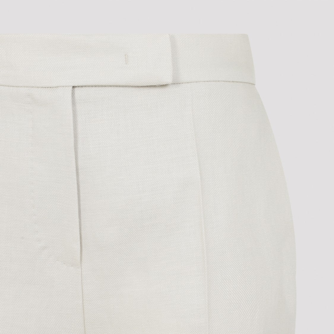 Max Mara High-Waist Linen Bermuda Shorts