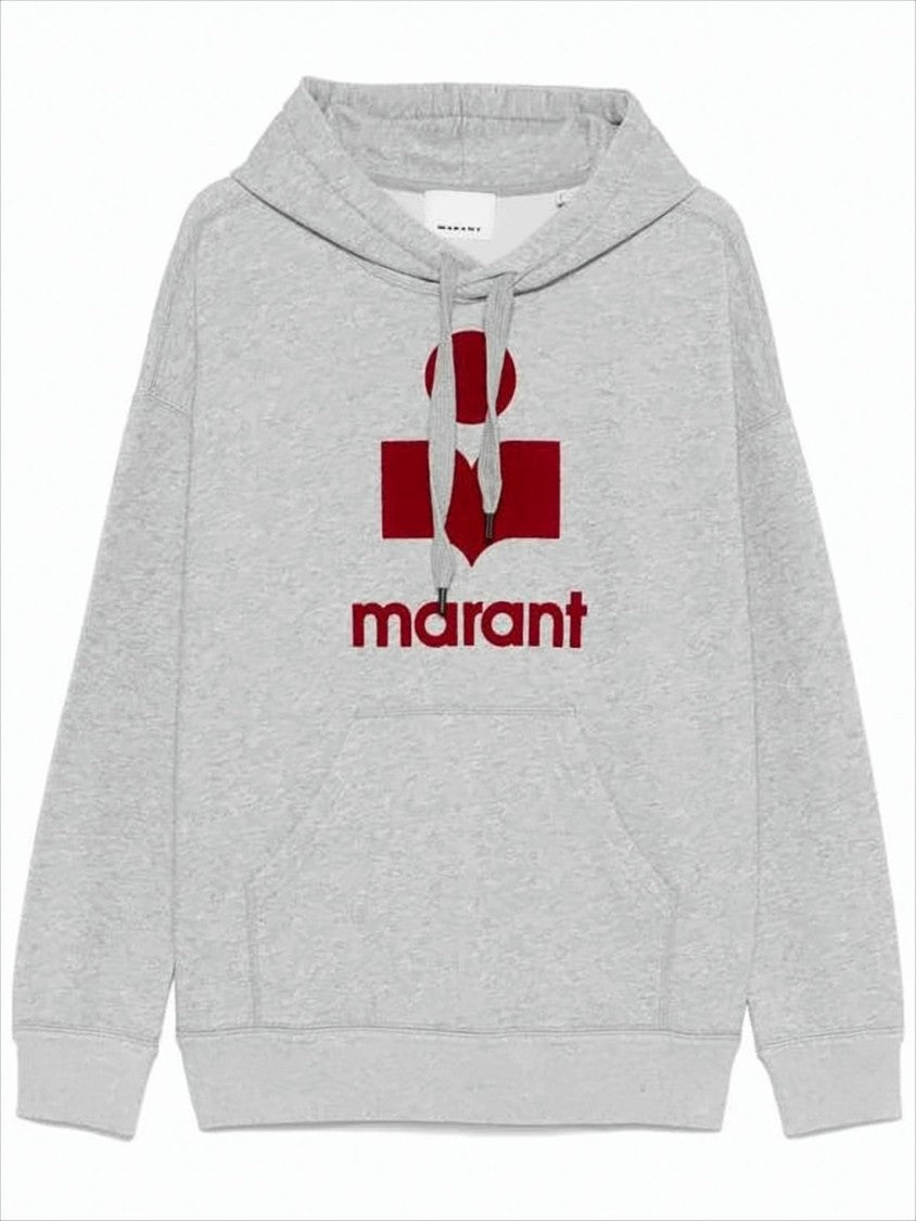 Isabel Marant Relaxed Fit Hoodie With Drawstring And Bold Logo