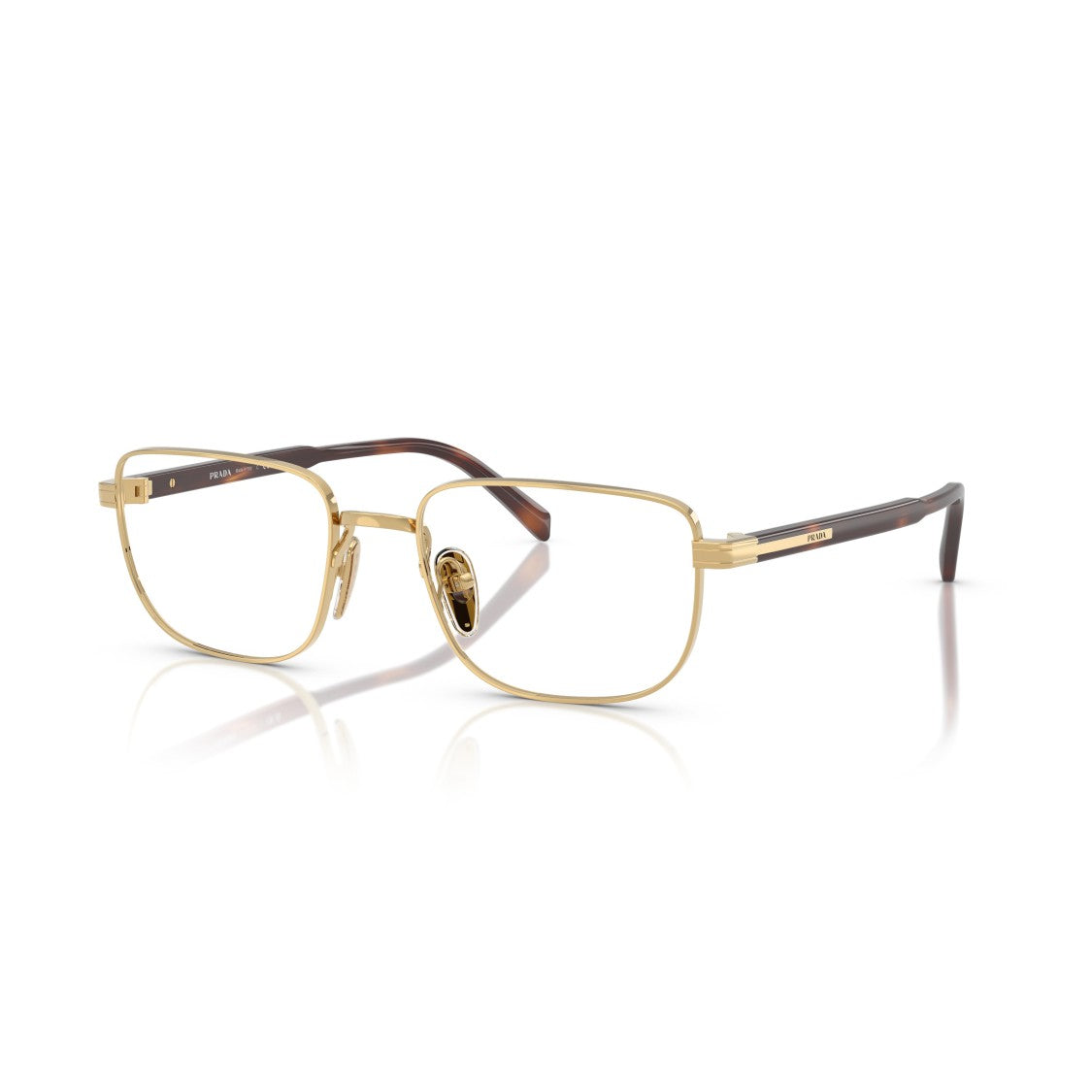 Prada 0Pr B51v Rectangular Aluminum Eyeglasses