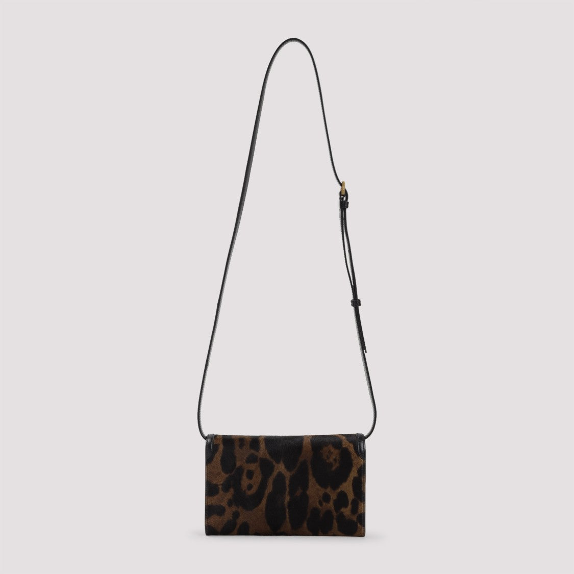 Tom Ford Calf Leather Leopard Wallet With Adjustable Strap