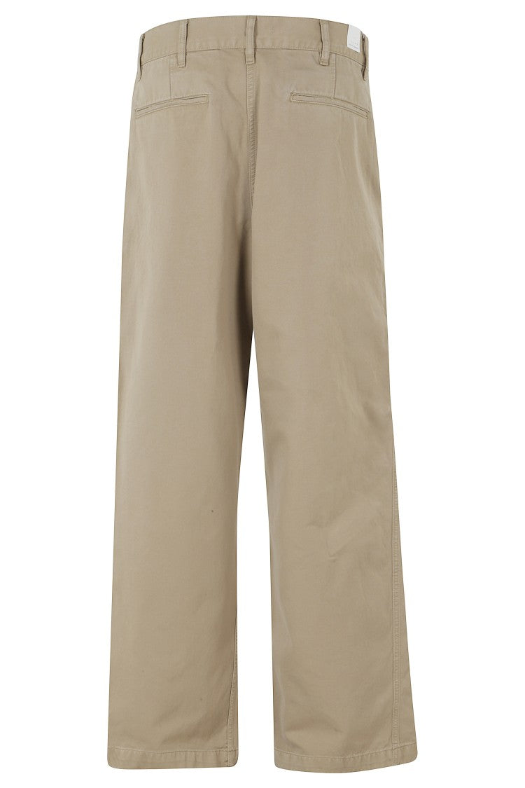 Sunflower Khaki Wide Twist Chino Button-Fly Cotton Chino Pants