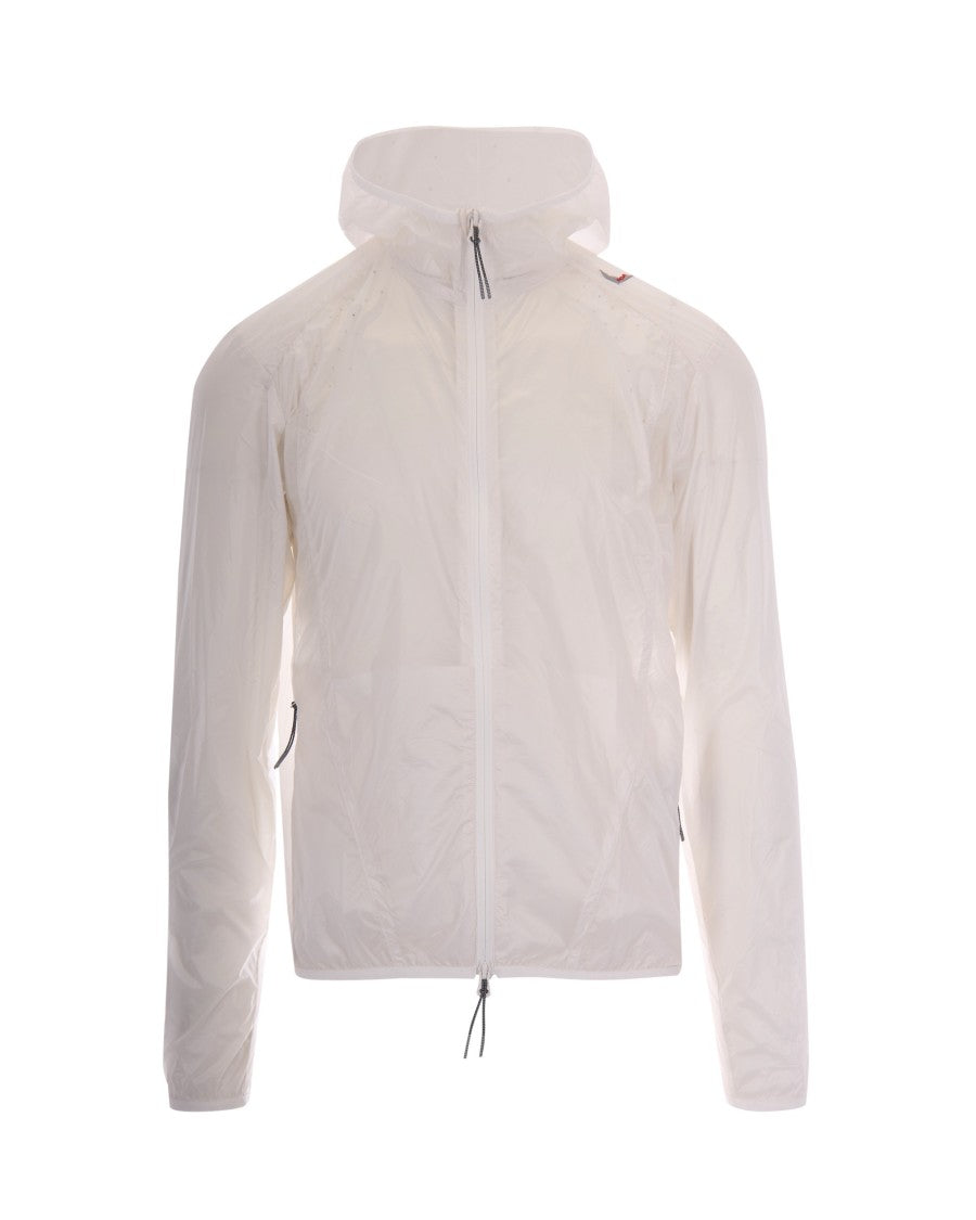 Roa Packable White Windbreaker Jacket With Ventilation Design