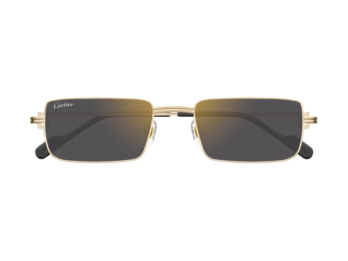 Cartier Gold Ct0501s Gradient Metal Square Sunglasses