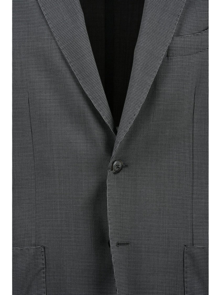L.B.M. 1911 Grey Virgin Wool Rounded Jacket