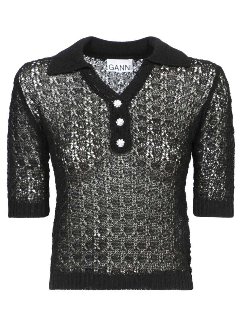 Ganni Long Sleeve T-Shirt