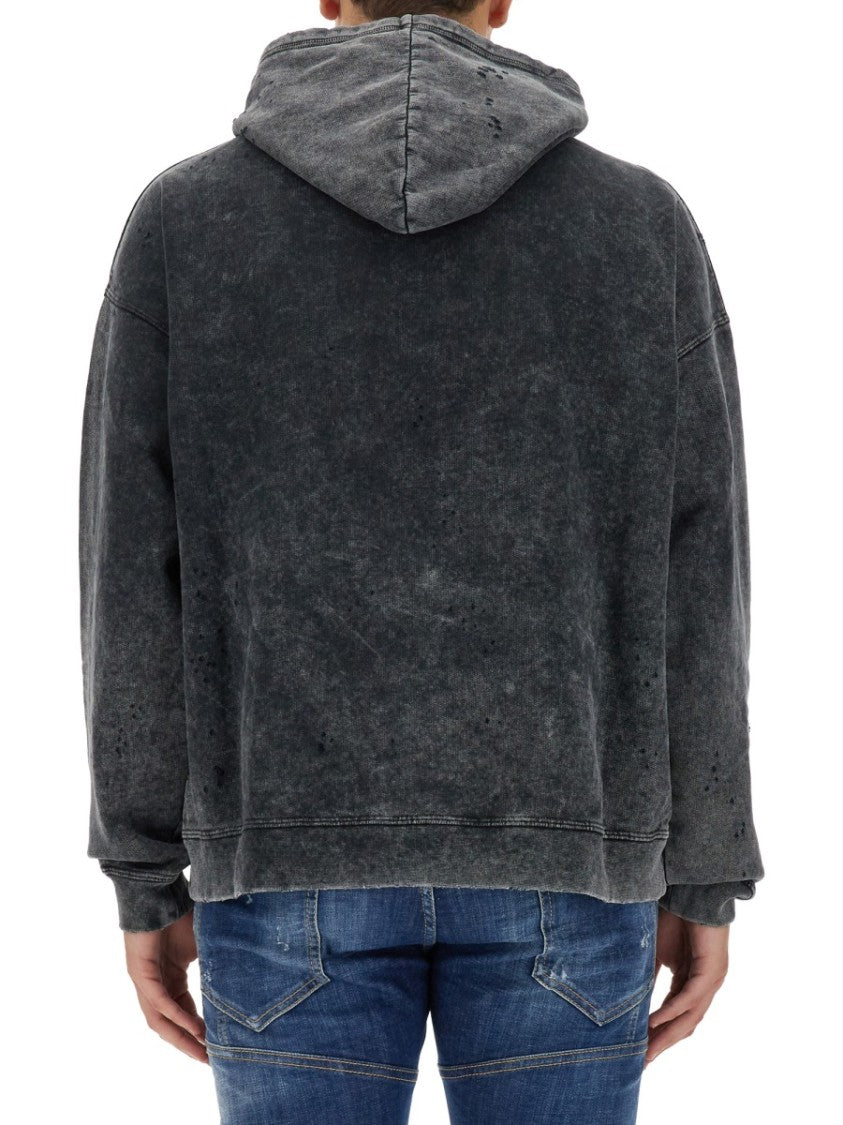 Dsquared2 Grey Relaxed-Fit Sweatshirt