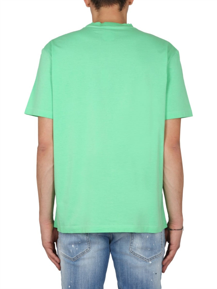 Dsquared2 Vibrant Green Logo Print Tee