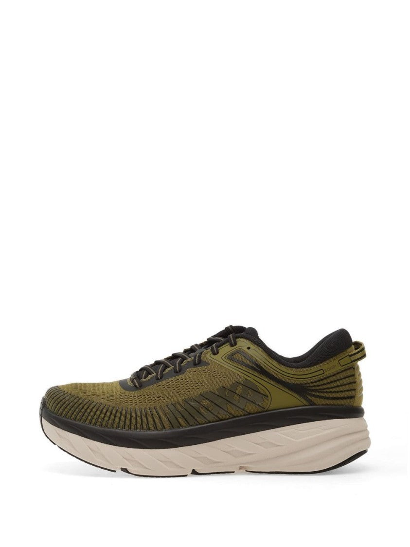 Hoka Textured Olive Green Sneakers