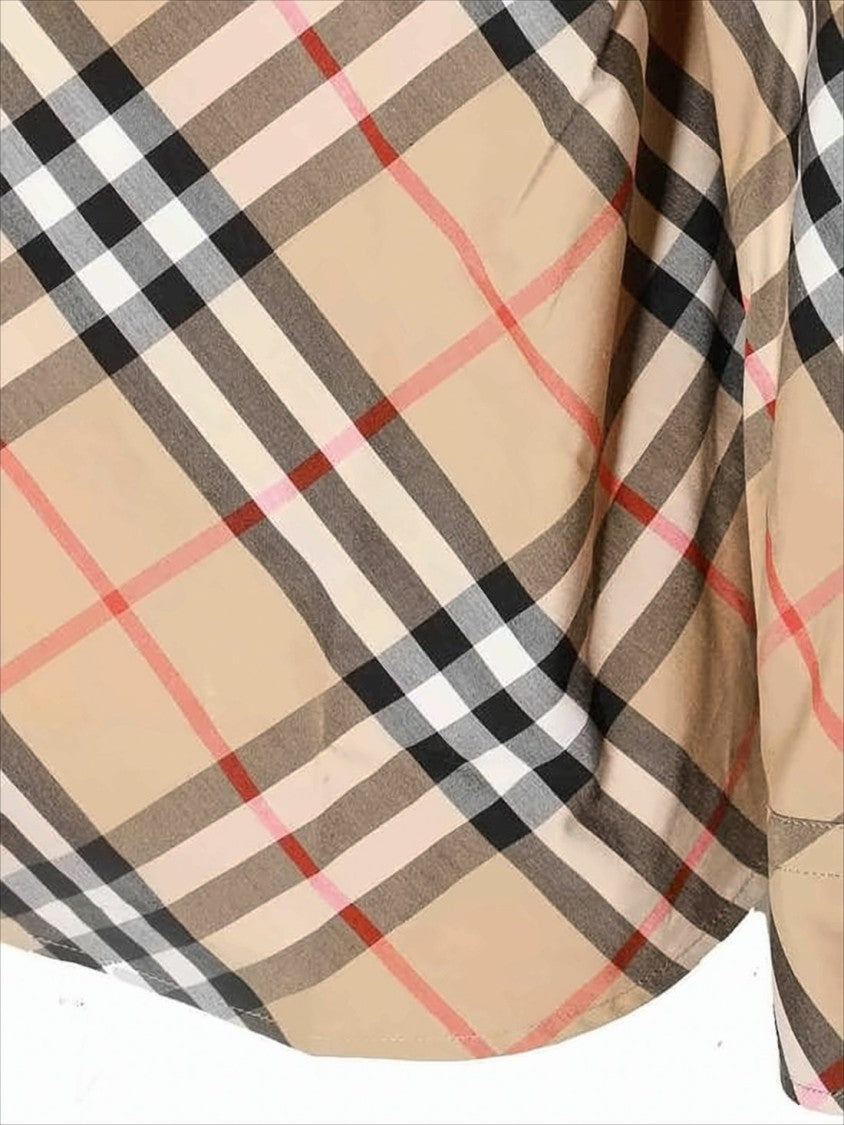 Burberry Beige Classic Check Long Sleeve Shirt