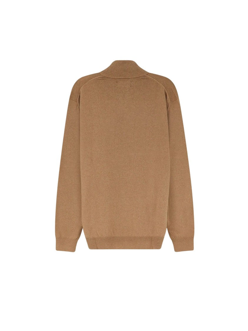Polo Ralph Lauren Regular-Fit Wool Knit Pullover With High Neck And Half-Zip Closure