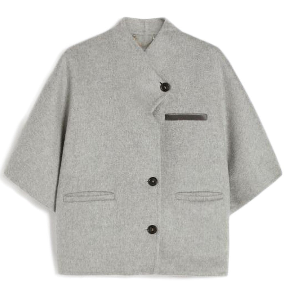 Max Mara Boxy Silhouette Cashmere Cape