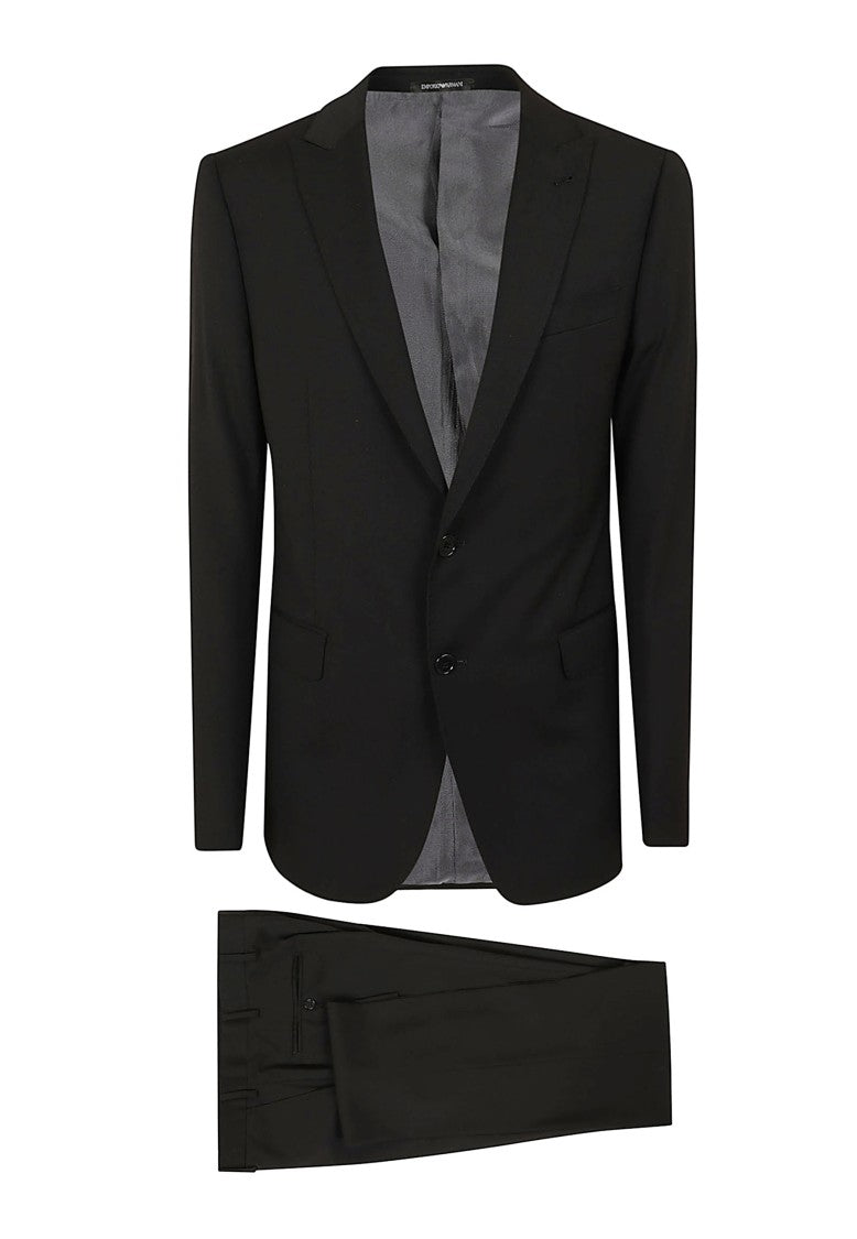 Emporio Armani Pointed Lapel Buttoned Suit