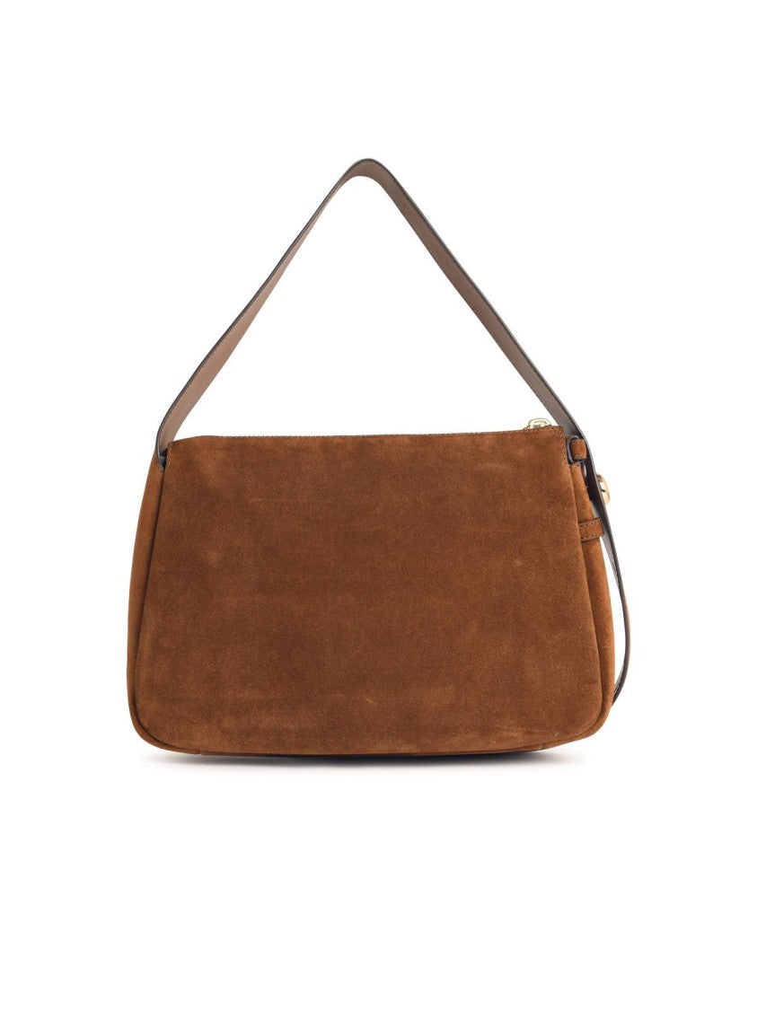 Tory Burch 'Romy' Caramel Suede Crossbody Bag