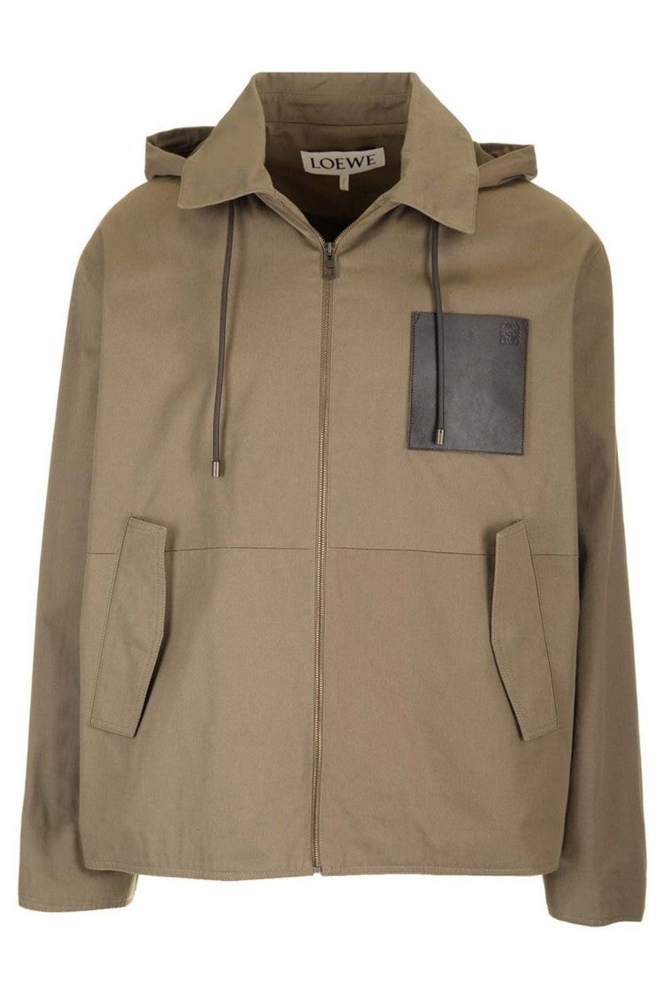 Loewe Cropped Jacket With Front Zipper Closure