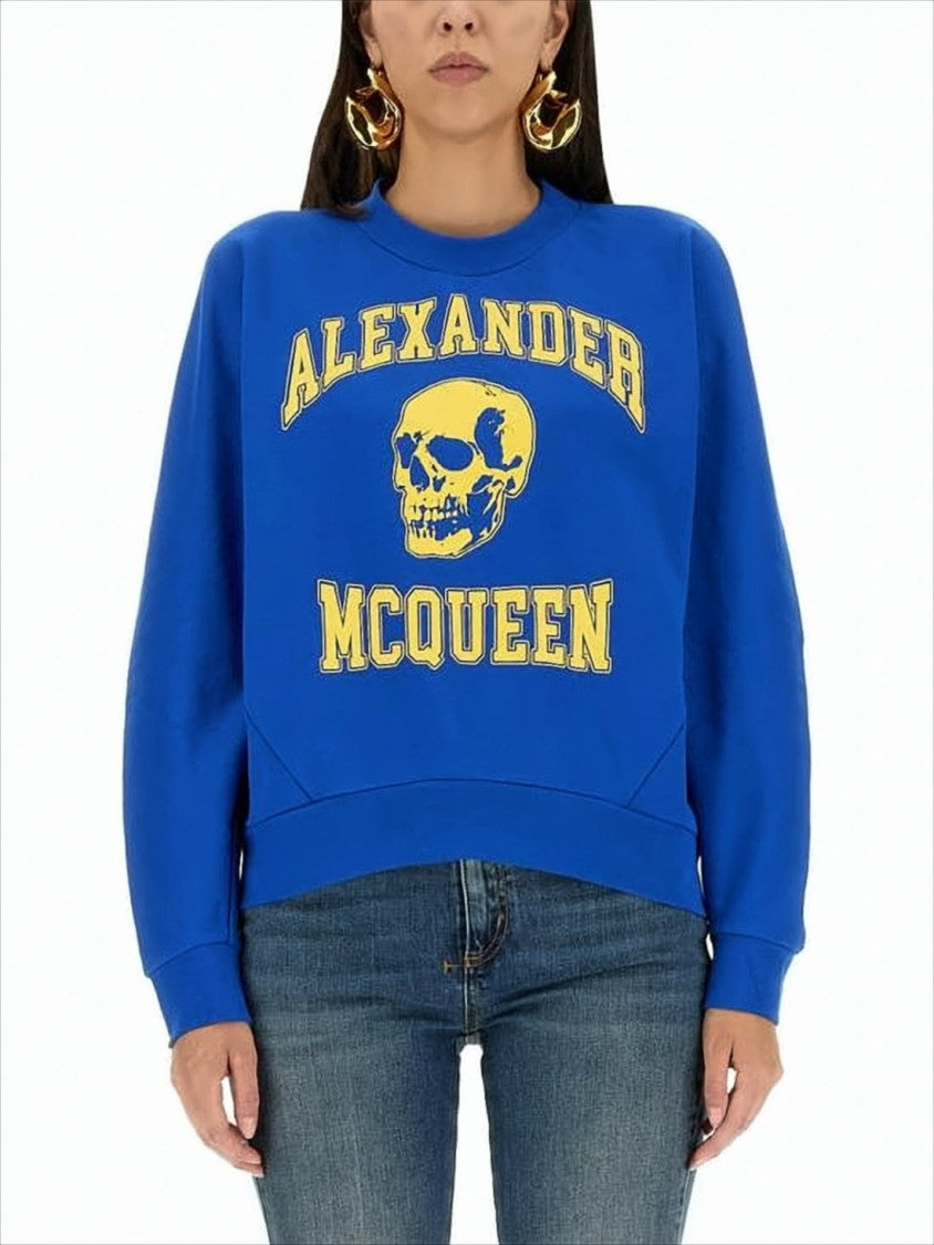 Alexander Mcqueen Long-Sleeve Sweatshirt With Iconic Skull Graphic
