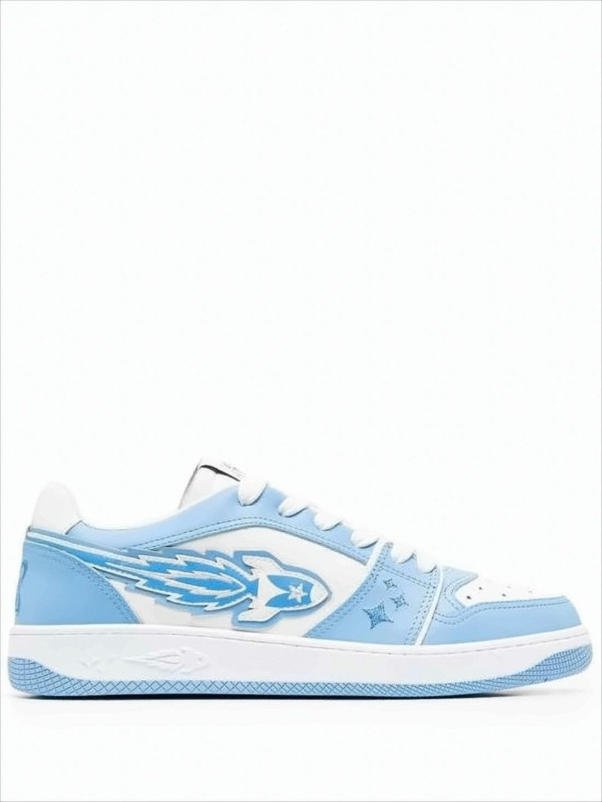 Enterprise Japan Low-Top Leather Sneakers With Winged Star Emblem