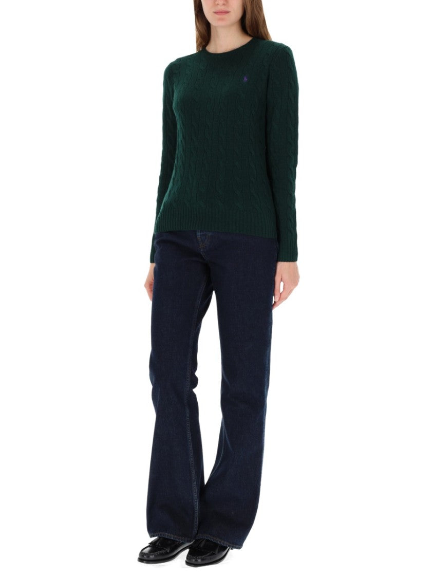 Polo Ralph Lauren Cable-Knit Sweater With Classic Crew Neckline