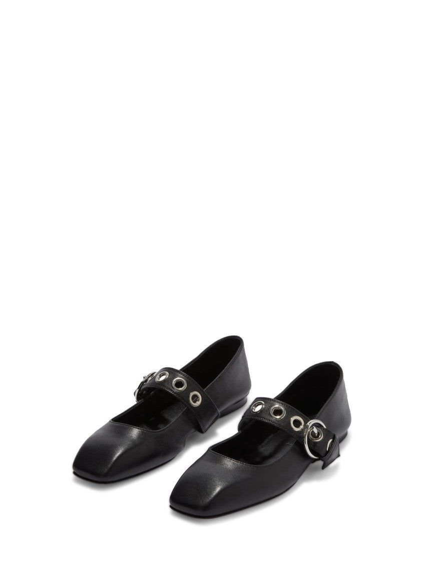 Aeydē Uma Eyelet Nappa Leather Pointed Flats