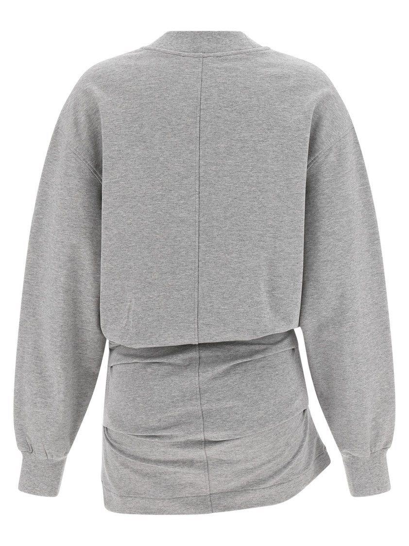 The Attico Mélange Sweatshirt Dress