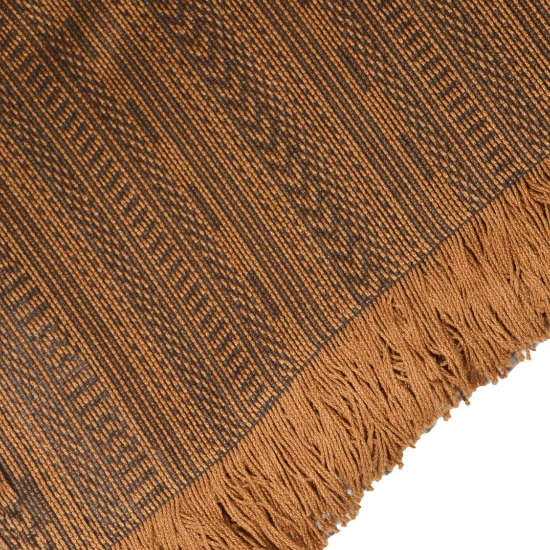 Max Mara Fiesole Stole In Brown Cotton And Silk