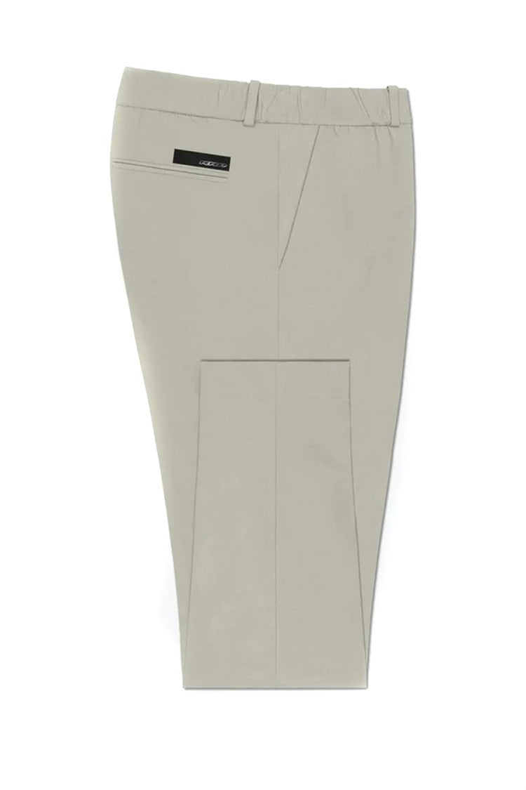Rrd White Tailored Elasticized Waist Trousers