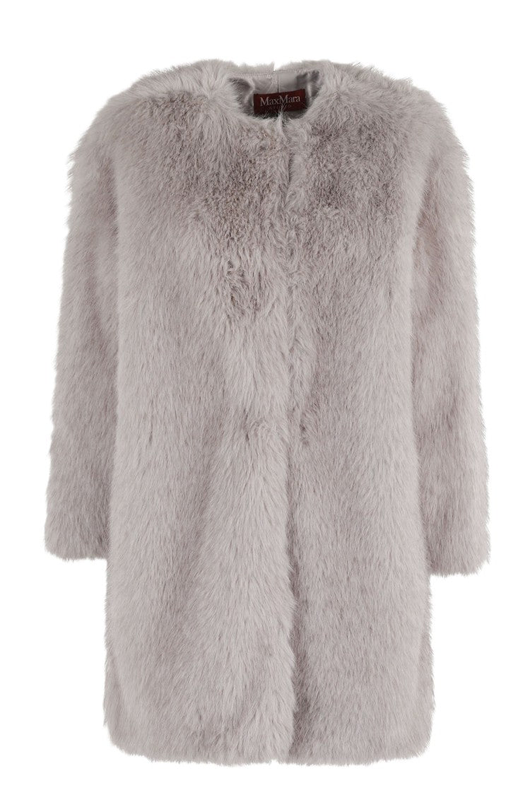 Max Mara Eros Short Coat With Round Neckline