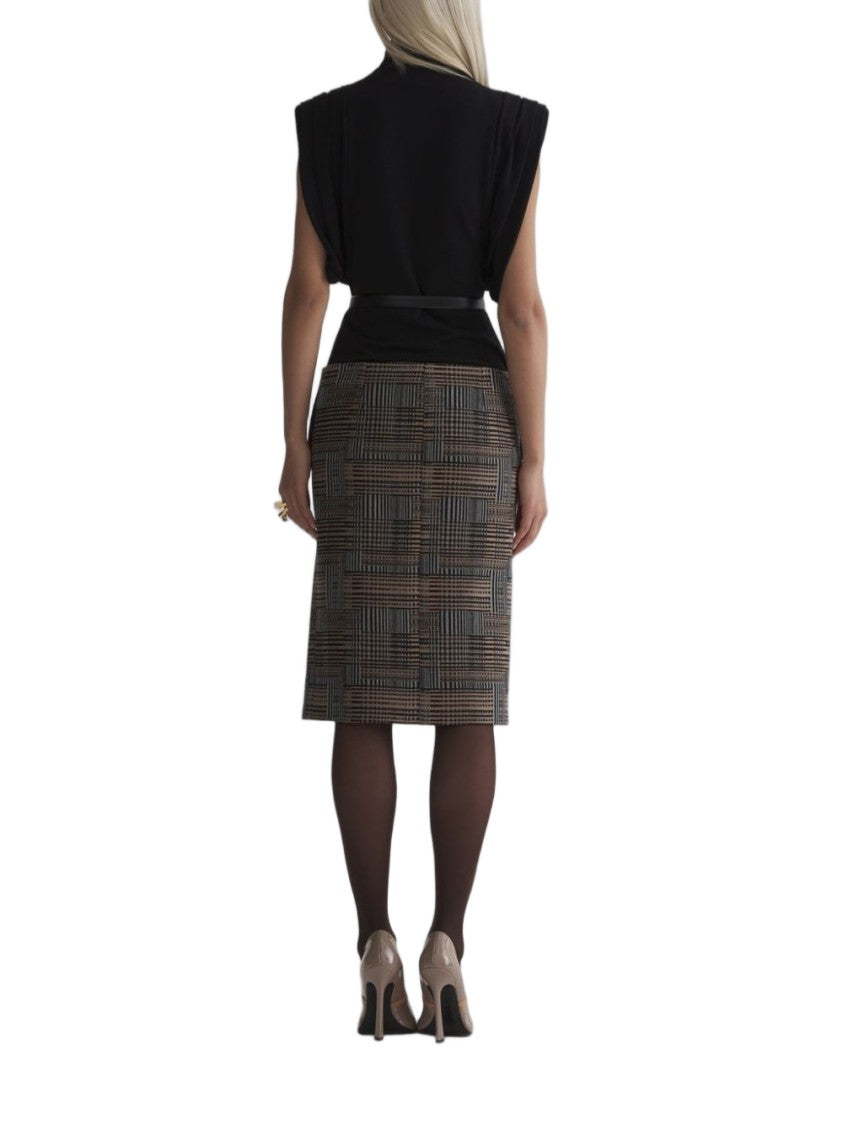 Mugler Sleeveless High-Neck Top - Black